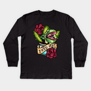 FEED ME! Kids Long Sleeve T-Shirt